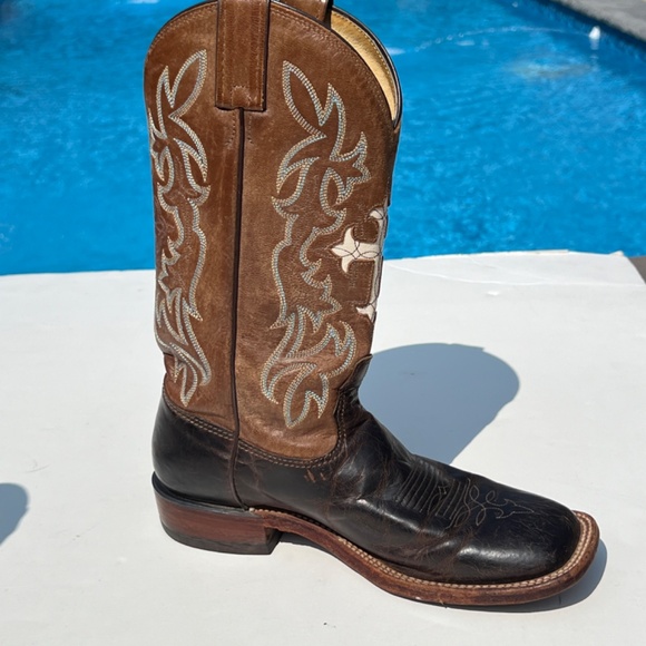 Tony Lama Women's San Saba Western Boot with Cross Inlay Size: 7.5 B (TC 1002L) - Picture 10 of 16
